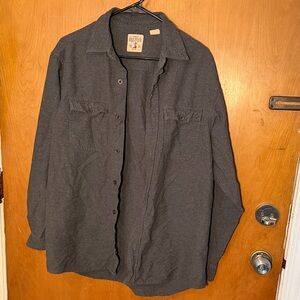 RedHead Men's Dark Charcoal Gray Lightweight Button-Up Jacket